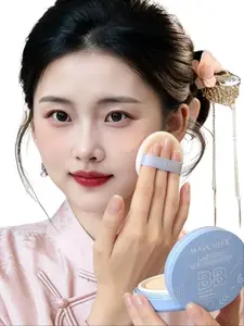 MAYCHEER BB Cushion SPF50+ PA+++ Concealer Foundation Liquid Evens Skin Tone Moisturizing Natural Finish Waterproof Oil Control Mask Proof 24H Matte Flawless Daily Hydrate Makeup - Cosmetic, Uv Uv Moisture Hydrating Moisturizer free sample for free Uv Uv