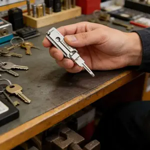 Key Decoder 2-in-1 Stainless Steel SS001/SS002Precision Hand Tool Auto Repair Kit MeasuringWrench