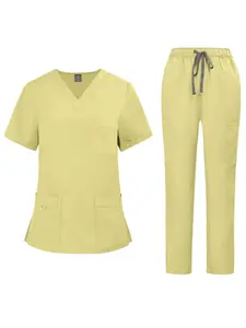 Health Check-up Work Uniform Short Sleeved Hospital Set Cleaning Men's Set Veterinary Nurse Uniform Workwear