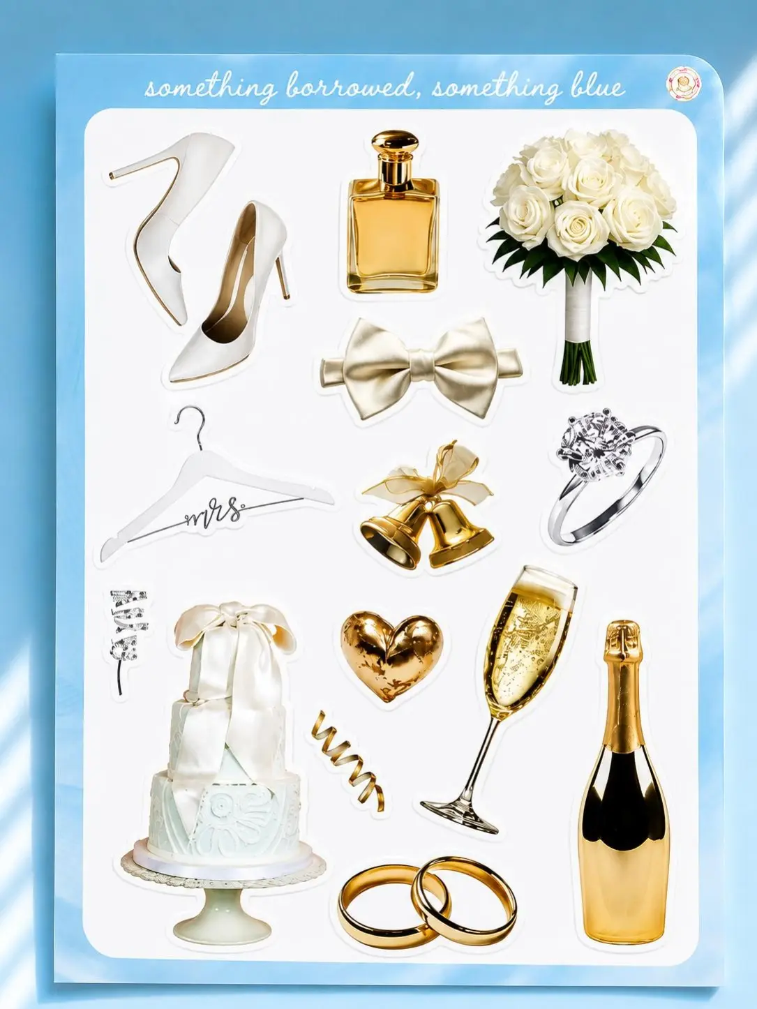 Wedding Planner Stickers | Wedding Day Sticker Sheet | Bridal Planning & Scrapbook Stickers