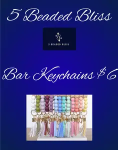 Bar keychains- These make the cutet addition to your key ring, backpack, purse and more!