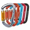 NewDoar 28KN Strength UIAA & CE Certified Auto-Locking Aluminium Alloy D-Shaped Climbing Carabiner Clip - 2 oz Lightweight, 1-Hand Grip, Easy Operation, Heavy Duty for Rappelling, Camping, Carabiner for Leash, Heavy Bags (1 Pc)