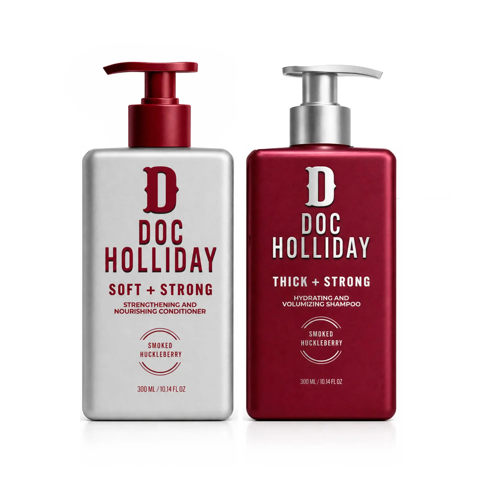 Doc Holliday Thick + Soft Men’s Shampoo & Conditioner Bundle - Smoked Huckleberry