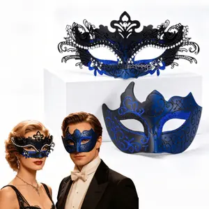 2Pcs/Set Masquerade Mask for Couple,Roman Greek Man Mask & Venetian Women Mask for Masquerade Ball Mardi Gras,Christmas Party Gifts,Hand Tools Kits,Summervibes