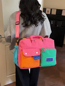 23x23x30 Inch Travel Tote Bag, Multifunctional Commuter Handbag, Large Capacity, Separate Shoe Compartment, Lightweight, All Seasons, Shoulder Commuter Bag