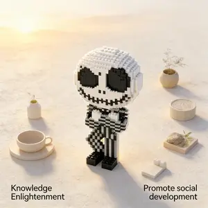 Escapee Ghost 3D Puzzle Building Blocks Decoration, Bookshelf Home Office Cabinet Decor, Party Living Room TV Stand Display Gift