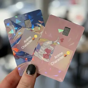 (2 Pack) Anime Sail Noon Holographic Debit Card Skins Custom Fan Art Cover Dynamic Design Perfect Gift for Fans Affordable Gift