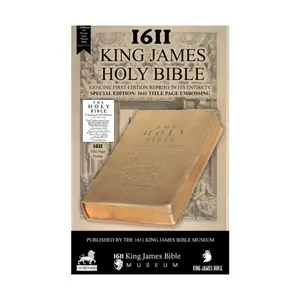 Title Page Edition, 1611 King James Bible Facsimile with Apocrypha, Original First Edition Reprint, Ivory Cover, Limited Print Run, Expected to Sell Out