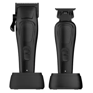 Supreme Trimmer DARKSTAR 82™ Bundle - All-Metal Clipper & Trimmer Set with Vector Motor Technology & 9000-12k RPM Performance Durable & Lightweight