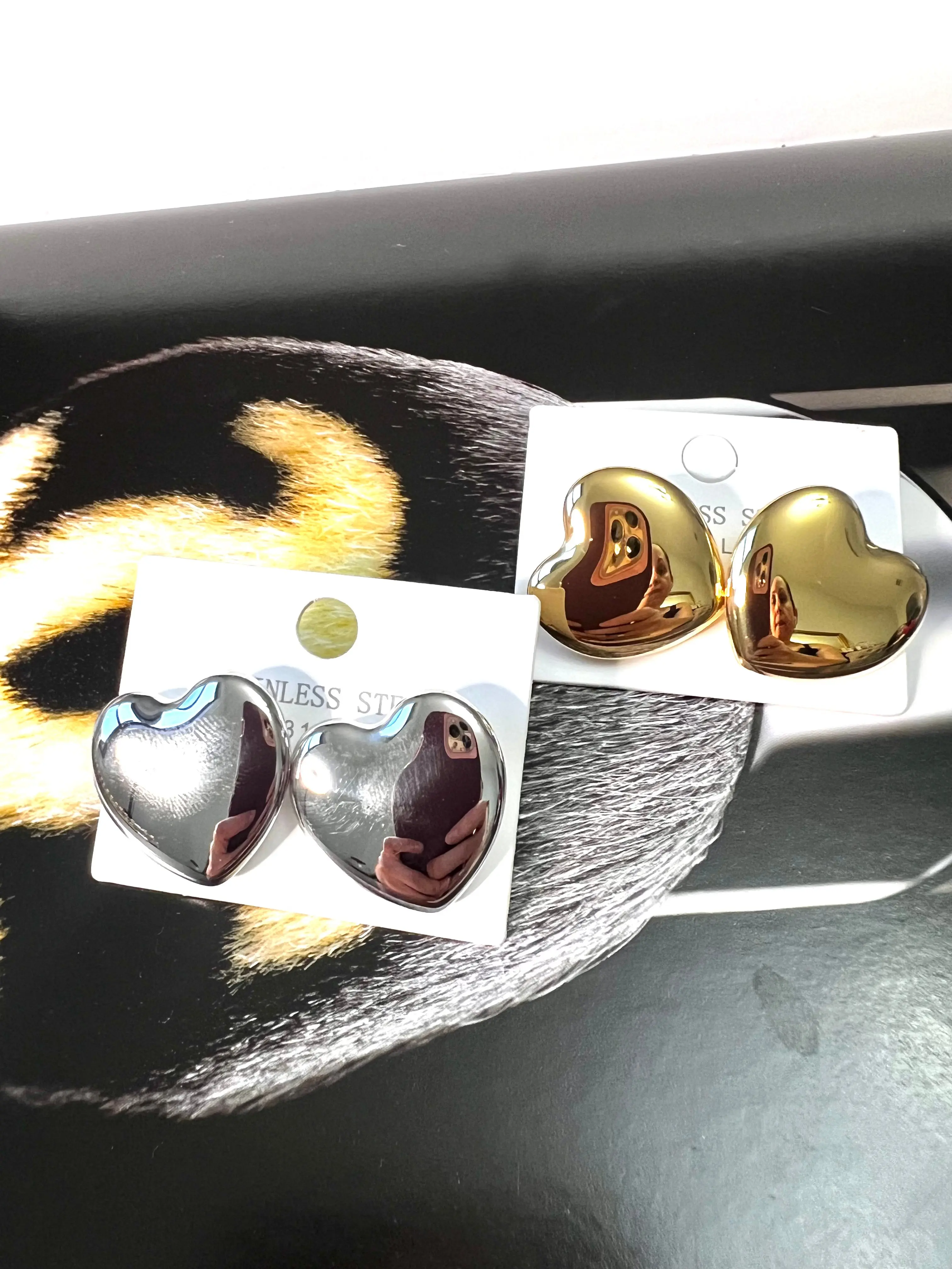 Chunky Heart Earrings
