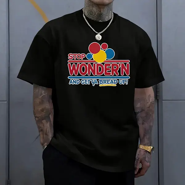 Men’s 100% pure cotton loose street-style short-sleeve T-shirt—trendy retro, humorous, casual top featuring a polka dot color-block street style., Menswear, Shortsleeve, Round Neck, Streetwear tiktokshopspringglowup