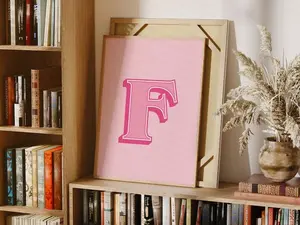 Custom Initial Print, Personalised Alphabet Print, Colourful Letter Wall Art, Personalised Initial Poster, Gift For Friend, New Baby Gift, Boys & Girls Bedroom Nursery Decor, Unframed