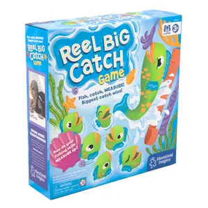 Educational Insights Reel Big Catch Game – Fun Fishing Math & Counting Game, Catch the Longest Fish, Perfect for Kids Learning & Family Party Game Nights, for Ages 3–5+