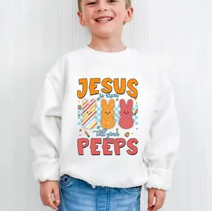 Jesus Is Risen Tell Your Peeps Youth Shirt, Sweatshirt, Easter Christian Boy TShirt, Jesus Easter Toddler TShirt, He is Risen Youth Shirt, Bunny Tees