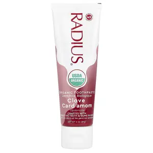 RADIUS Organic Toothpaste, Clove Cardamom, 3 oz (85 g)