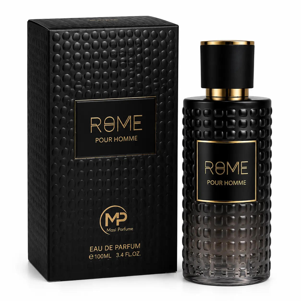 Rome Pour Homme Eau de Parfum for Men - 3.4 fl oz/100 ml, Elegant, Spicy, Woody Men's Fragrance