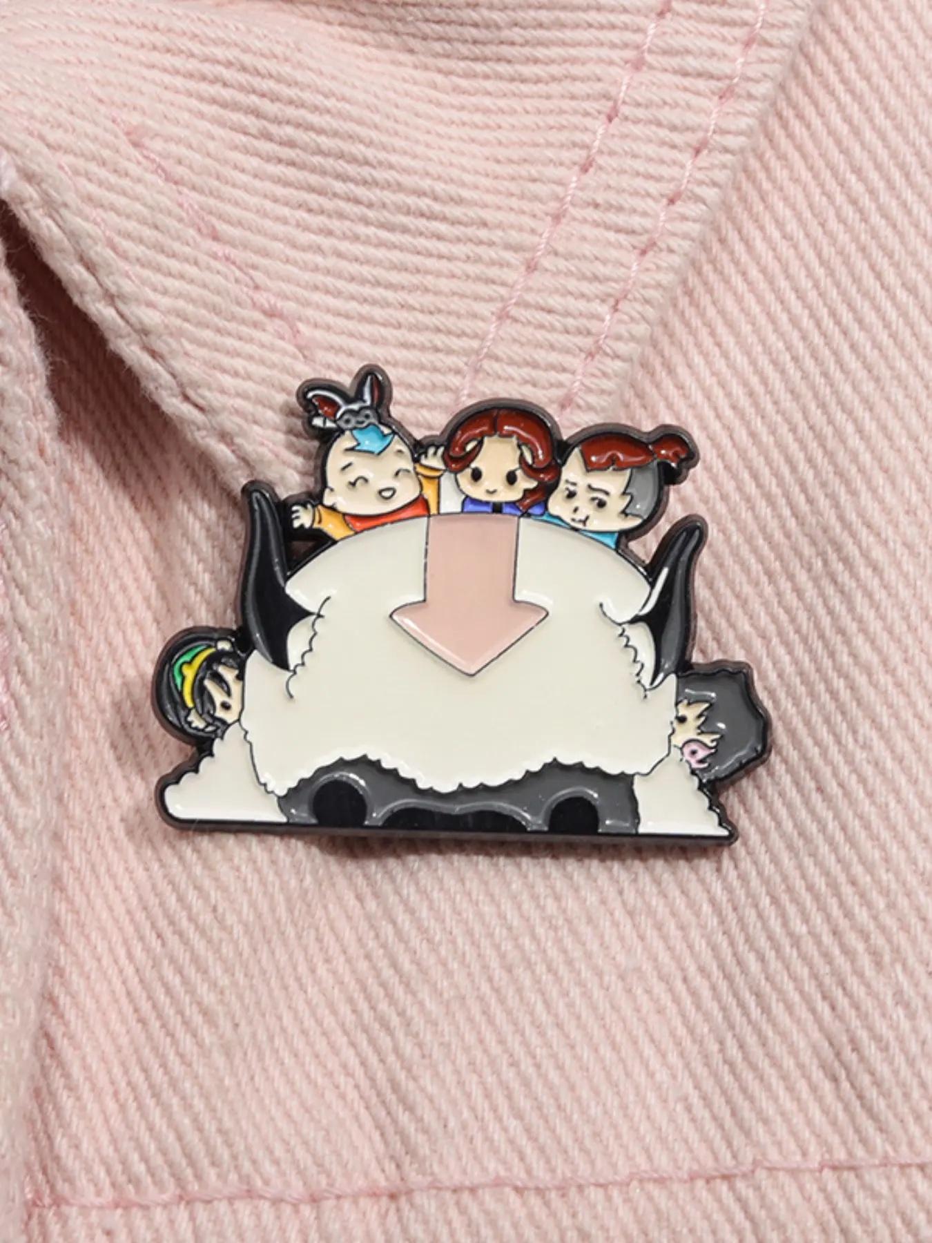 Avatar The Last Airbender Cartoon Animation Character Cute Enamel Pin Appa Avatar Flying Bison Anime Alloy Brooch Lapel Backpack Badge Fashion Jewelry Accessories Gift for Friends Fashion Accessory Emblem Badge Decoration Enamel Lapel Pins