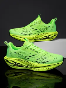 Full-Plush Carbon Board Fashion High-End Casual Sports Shoes, Shock-Absorbing Soft Comfortable Breathable, Outdoor Running Exercise Hiking