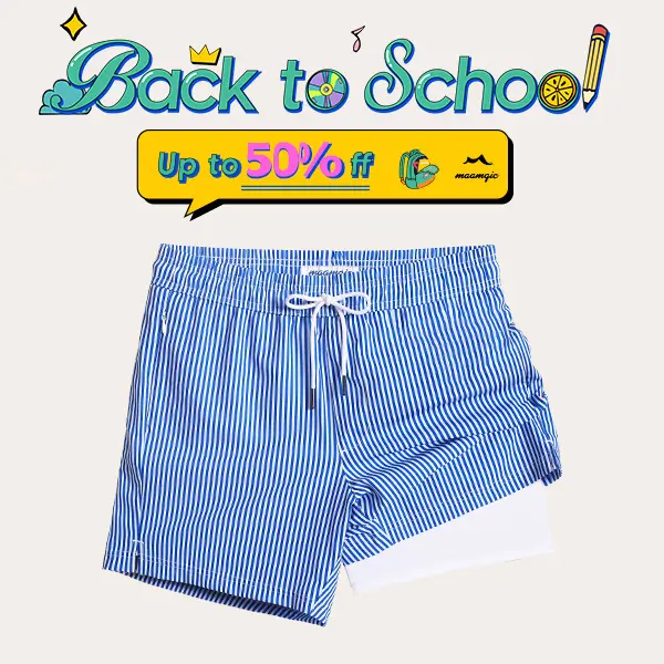 Maamgic 2-in-1 5.5 Inch Men’s Swim Shorts – Quick Dry Beach Shorts with Compression Liner  | Phone Pocket | Summer Striped Swim Trunks Swimmingshorts Swimmingtrunks #tiktokshopbacktoschool Swimwear Shorts Athletic Swim Trunks