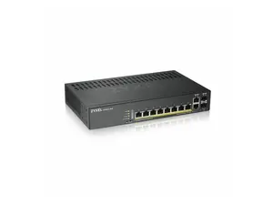 ZyXEL GS1920-8HPv2 8-Port Gigabit Smart Nebula Cloud Managed PoE Switch, 8 PoE+ Ports at 130W with 2 SFP Uplinks