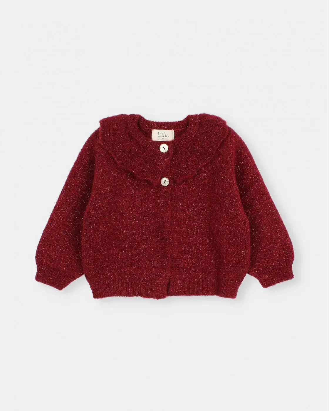 BB Lurex Cardigan || Red
