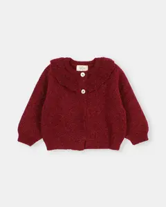 BB Lurex Cardigan || Red