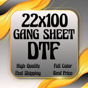 Custom DTF Transfers, DTF Print, DTF Prints, High-Quality Transfer, Full Color Prints, Custom 22x100 Gang Sheet DTF