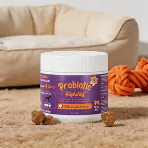 Petlovers Summervibes Dog Probiotic Gastrointestinal Health Chewable Tablets Prebiotic Probiotic Supplement Relieves diarrhea, bloating and itching 90 soft chewable tablets