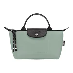 LONGCHAMP Le Pliage Energy Logo Tote Bag in Recycled Fiber for Women, Green