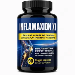 Inflamaxion XT Inflammation Support Capsules – Turmeric, Ginger, Vitamins & Enzymes | 90 Veggie Capsules