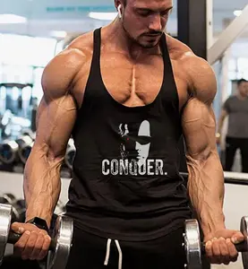 Conquer, Bodybuilding Tank, Workout Tank, Weightlifting Tank, Mens Tank, Stringer Tank, Mens Workout Shirt, Workout Tank, Arnold