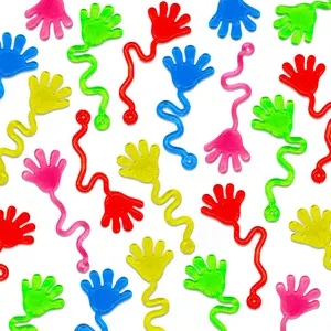 20/40PCS Glitter Sticky Hands Party Favors for Kids 4-8 8-12 Birthday Supplies Halloween Goodie Bag Stuffers Classroom Treasure Box Carnival Prizes Bulk Treat Trinkets Pinata Stuff Mini Stretchy Toys