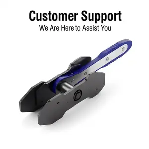 Professional brake caliper compression tool kit — for single-, dual-, and four-piston disc brakes; includes a 360° ratcheting wrench, a portable brake pad compressor with a spreader plate, and simple tools for automotive brake repair and maintenance. quad