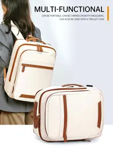 Large Capacity Expandable Travel Backpack, Easyjet Airline Bag, Hand Carry Luggage, 45x32x22 Cm, Anti-Theft Pocket Design, Fits 16 Inch Laptop