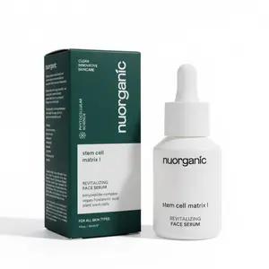 Nuorganic Stemcell Matrix I Face Serum Anti-Aging Skincare for Skin Repair Hyaluronic Acid Vitamin C All in One Serum for Fine Lines Wrinkles Organic Ingredients 30ml