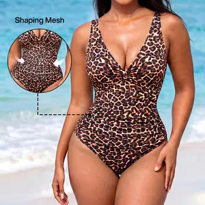 Lilylove Front Twist Ruched Tummy Control Hourglass Illusion Shaping Swimsuit - Plus Size Sculpting One Piece Bathing Suit 2026 New MothersdayGift