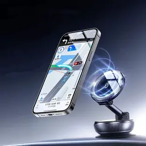 2026 Latest Retractable Car Phone Holder - 360° Magnetic Holder with Vacuum Suction Cup Base, 360° Adjustable, Suitable for Video Blogging, Traveling and Other Scenarios, Ultra-Compact Design (No Charging Required), Car Phone Stand, Car Accessories