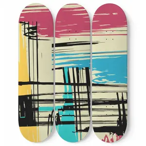 Modern Abstract | Skateboard Wall Art