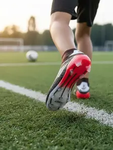 Unisex Soccer Shoes for Youth Students, Long Studs Design, Competition Training Sports Footwear, Durable and Comfortable Football Boots, Soccer Cleats