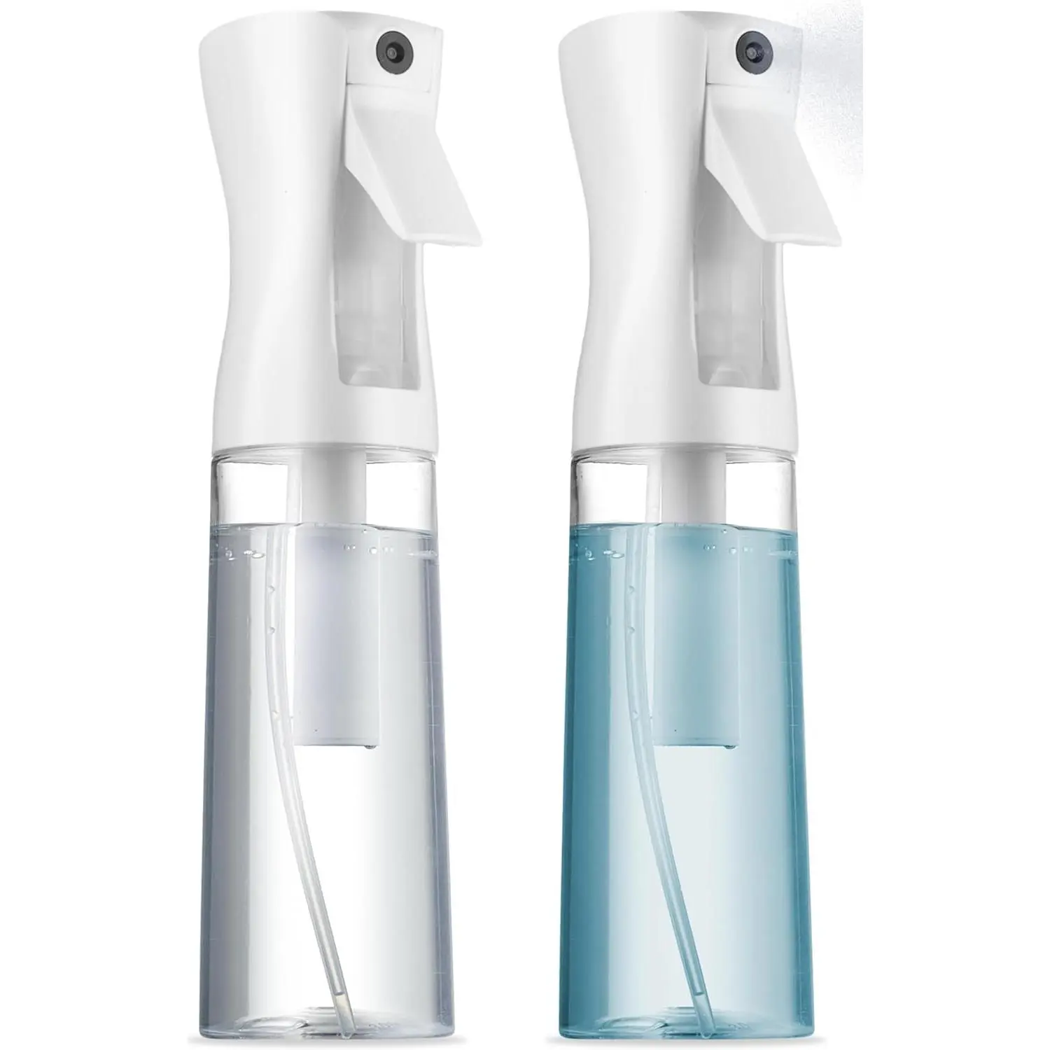 SUPER+ 2 Pack Continuous Spray Bottles - Ultra Fine Mist Sprayer | Water Spray Bottle For Hair Mister Spray Bottle | Hair Spray Bottles For Hairstyling, Cleaning, Salons - 2pk 6.8 OZ / 200 ML