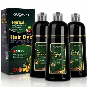 3-in-1 Hair Dye Shampoo, Instant Gray Hair Coverage in 15-30 Mins, Plant-Based Herbal Formula, Ammonia-Free Hair Color & Beard Dye, Long-Lasting 3-4 Weeks, Salon-Quality Results, Easy One-Wash Black Hair for Men & Women, TikTok Made Me Buy It