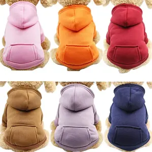 Fashionable Warm Pet Sweatshirt, Suitable for Small Medium Pets, British Shorthair Blue Cat Teddy Bear Hooded Fleece Dog Clothes All Seasons Wear Husky Clothes