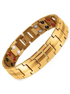 New European and American detachable double-row magnetic stone bracelets for men and women, 15mm couple bracelets
