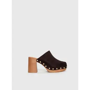 Therapy Banks Platform Clog Heels Brown