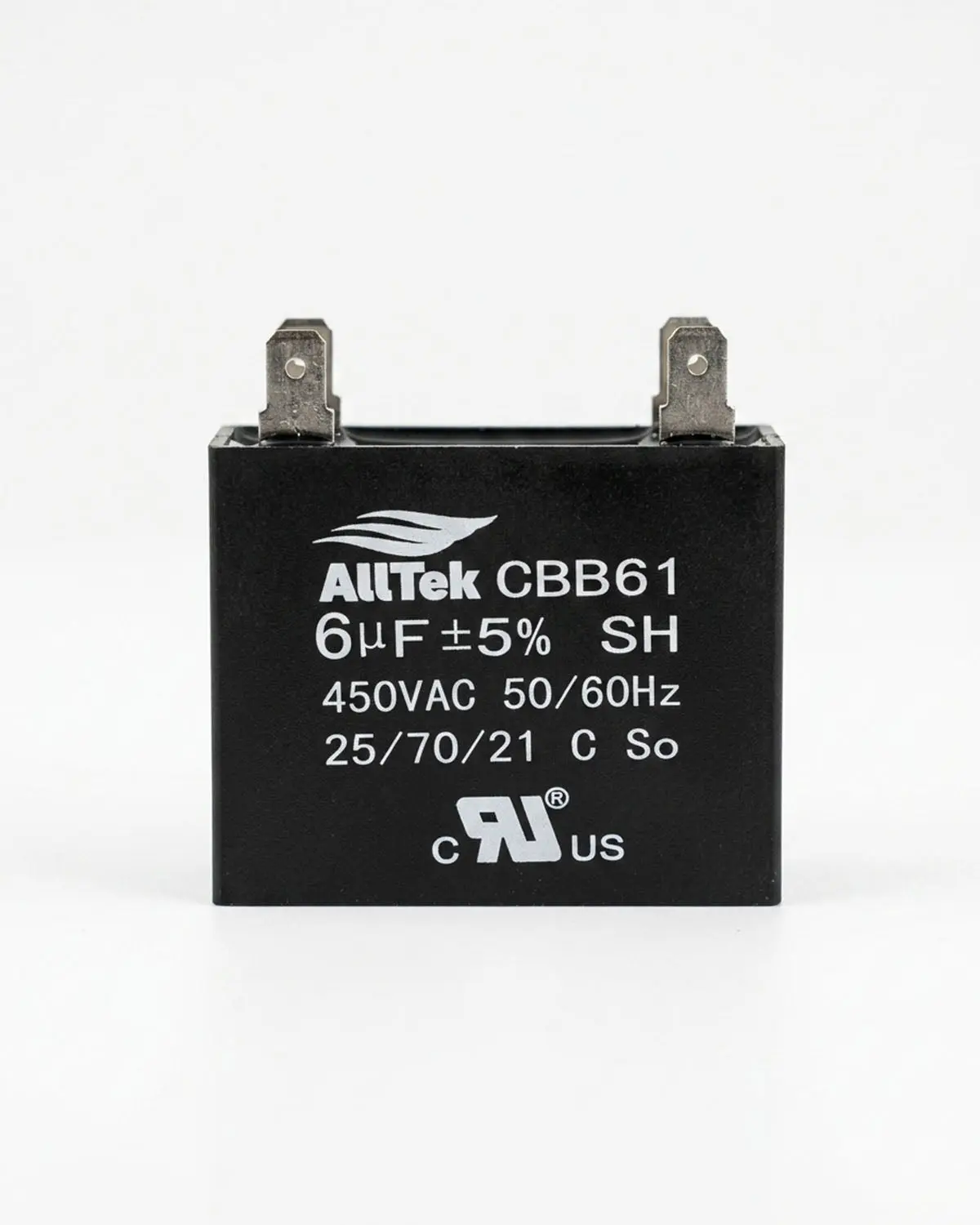 Alltek 6UF 450V 50/60Hz HVAC Mini-Split Replacement Capacitor