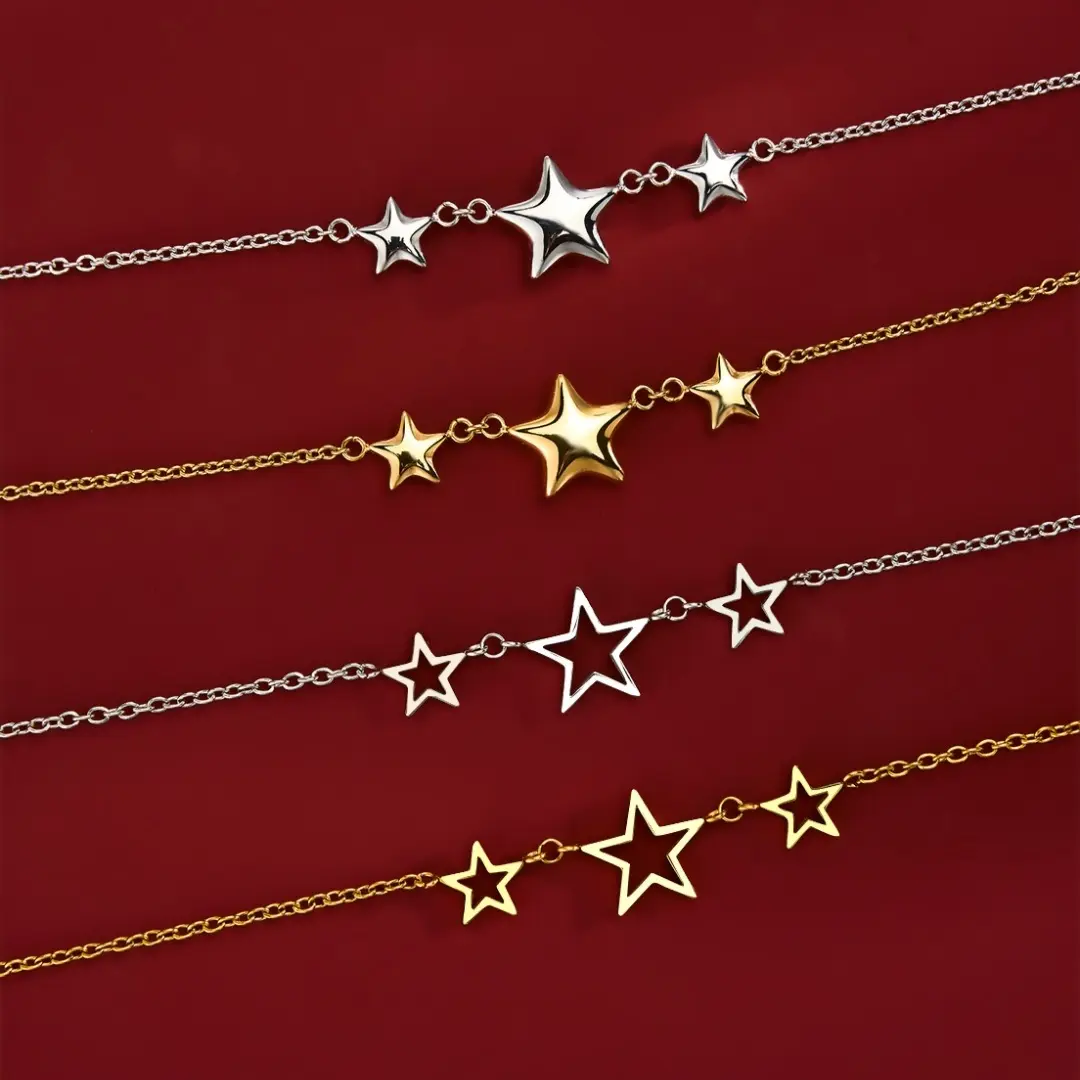 OUFER Stainless Steel Star Necklace for Women, Dainty Tarnish Proof Fashion Jewelry, Durable Adjustable Chain, Chain Jewelry, Durable Jewelry OUFER Stainless Steel Star Necklace for Women, Dainty Tarnish Proof Fashion Jewelry, Durable Adjustable Chain, Chain Jewelry, Durable Jewelry