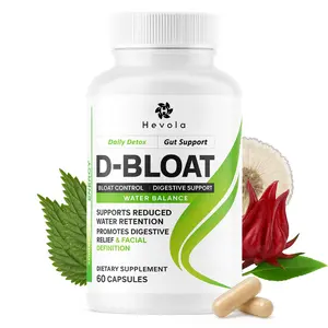 summervibes D-BLOAT Daily Debloat - Natural Bloating Relief & Water Retention Support - Vitamin C, Magnesium, Dandelion Extract & More - 60 Capsules Dietary Supplement
