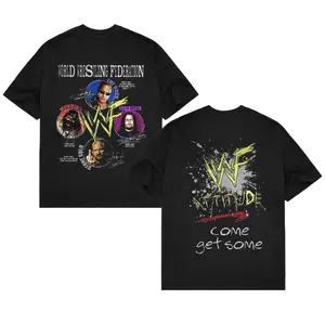 WWF Attitude Come Get Some Shirt, WWE Shirt, WWF T Shirt, Wrestler Fan Apparel Menswear, Breathable, Men Gift, Full Size