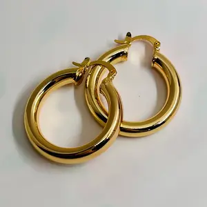 Classic Gold Hoops, Gold Hoops, Gold Filled Earrings
