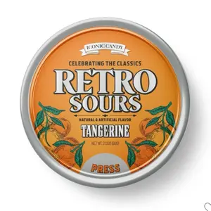 Retro Sours Tin Can- Tangerine (1 pack)